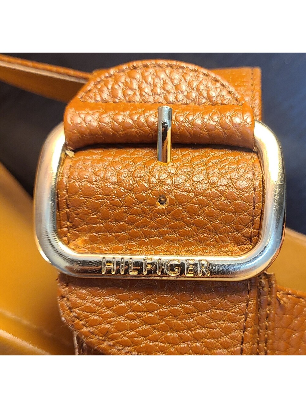 Tommy Hilfiger T-Strap Thong Sandals Womens Size 10 Brown Tan Side Buckle Summer - Picture 8 of 9